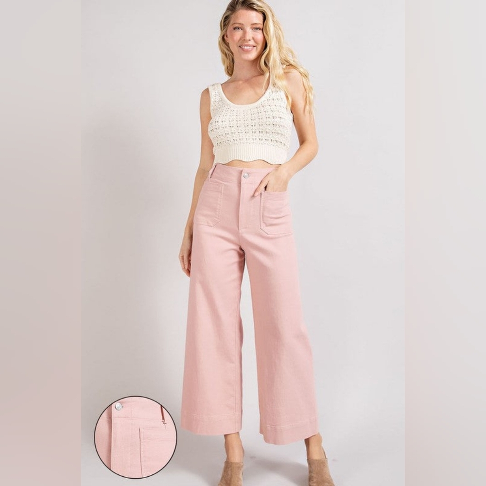 Soft Wash Wide Leg Pants - eesome